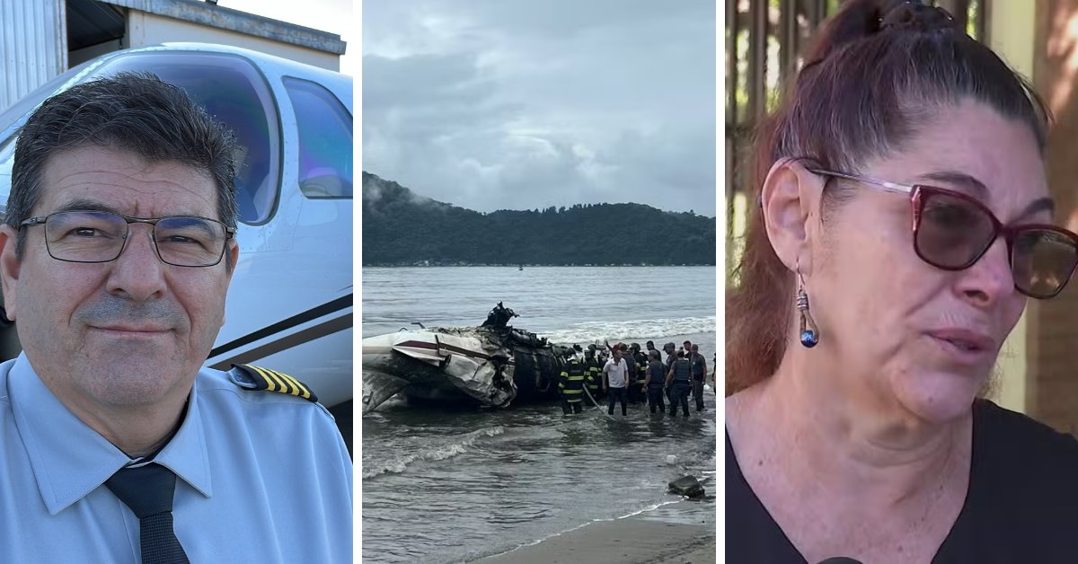 BOMBA!!irmã do piloto acaba de fala tudo sobre o avião que caiu em Ubatuba sua mulher…Ver mais – Notícias do dia